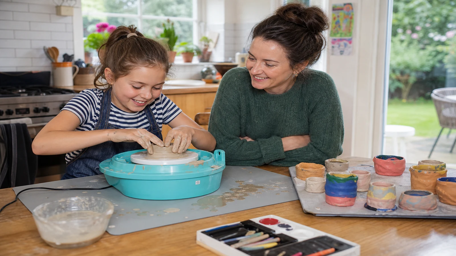 how messy is a kids pottery wheel really uk blog illustration
