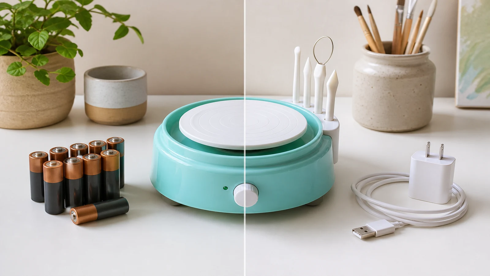 kids pottery wheel battery vs usb power uk blog illustration